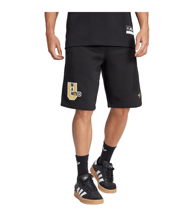 adidas Manchester United VRCT Short Schwarz - schwarz