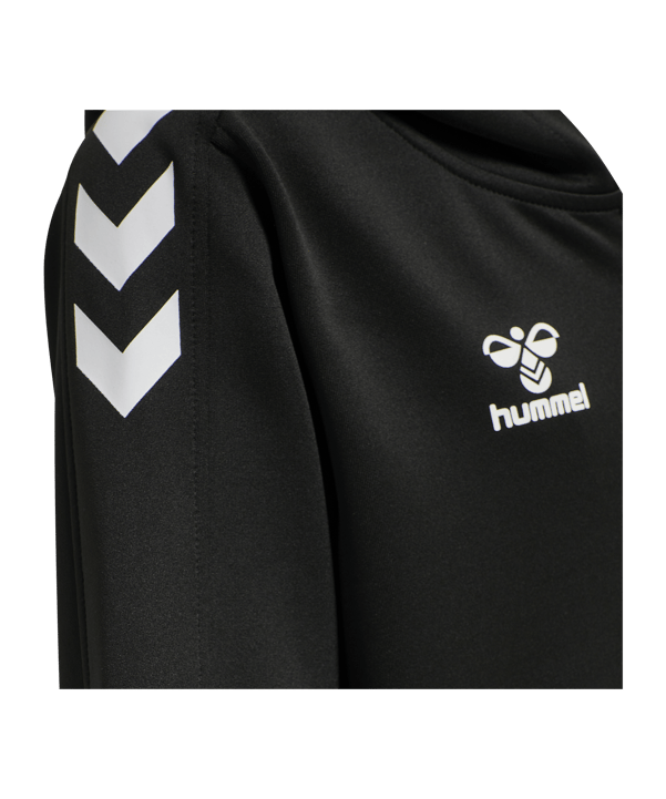 Hummel Core Xk Poly Kapuzenjacke Kids Schwarz F2042 - schwarz