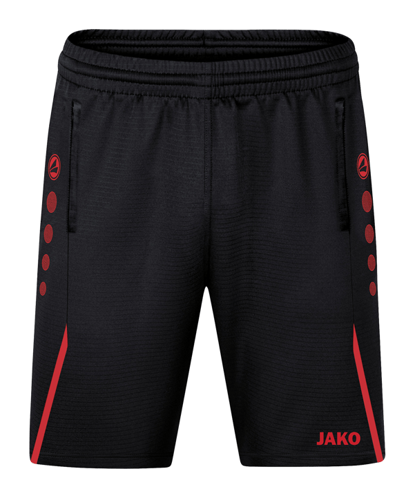 JAKO Challenge Trainingsshort Schwarz Rot F812 - schwarz