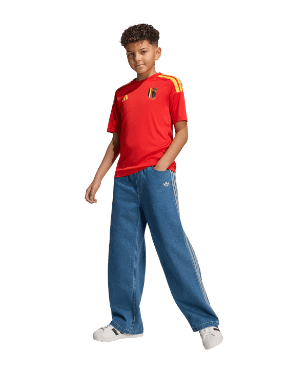 adidas KBVB Belgien Fan Trikot Home WM 2026 Kids Rot - rot