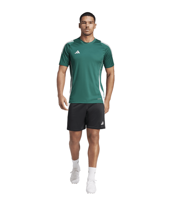 adidas Tiro 24 Trikot Dunkelgrün Weiss - gruen