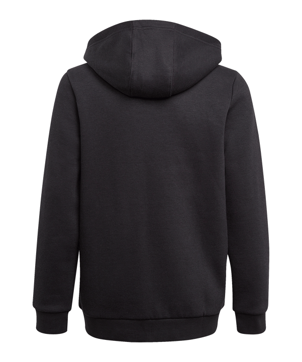 adidas 3S Kapuzenjacke Kids Schwarz Weiss - schwarz