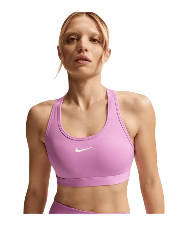 Nike Swoosh Medium Support Sport-BH Damen Rosa F503 - rosa
