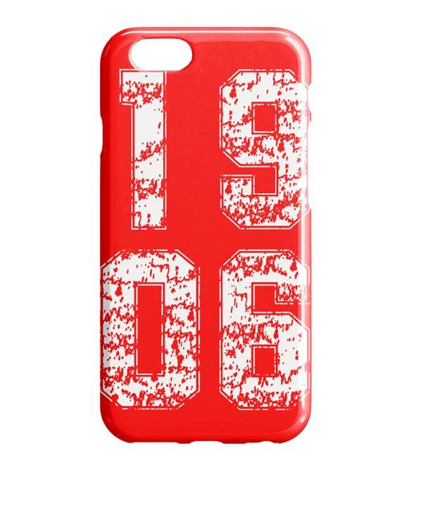 TSV Schopfloch Iphone Case 1906 Block Rot - rot