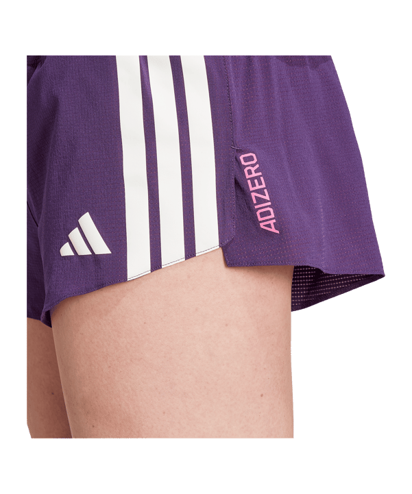adidas Adizero Gel Pocket Laufshort Damen Lila - lila