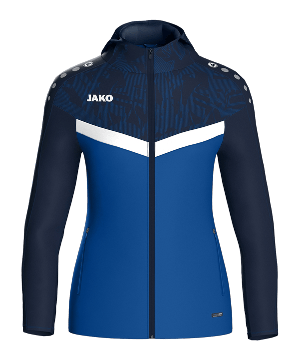 JAKO Iconic Kapuzenjacke Damen Blau F403 - blau
