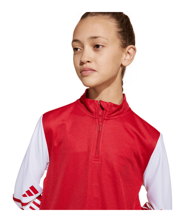 adidas Squadra 25 HalfZip Sweatshirt Kids Rot - rot