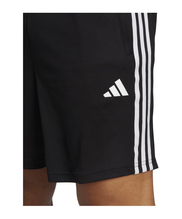 adidas Pique 3-Stripes Trainingsshort Schwarz - schwarz