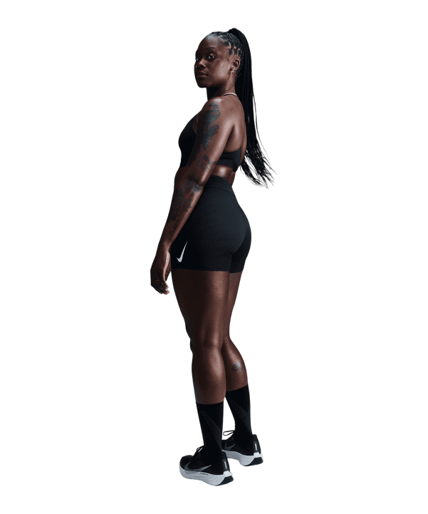 Nike AeroSwift 3in Laufshort Damen Schwarz F010 - schwarz