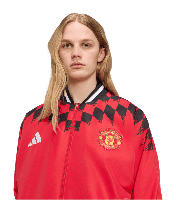 adidas Manchester United Stadium Jacke Rot - rot