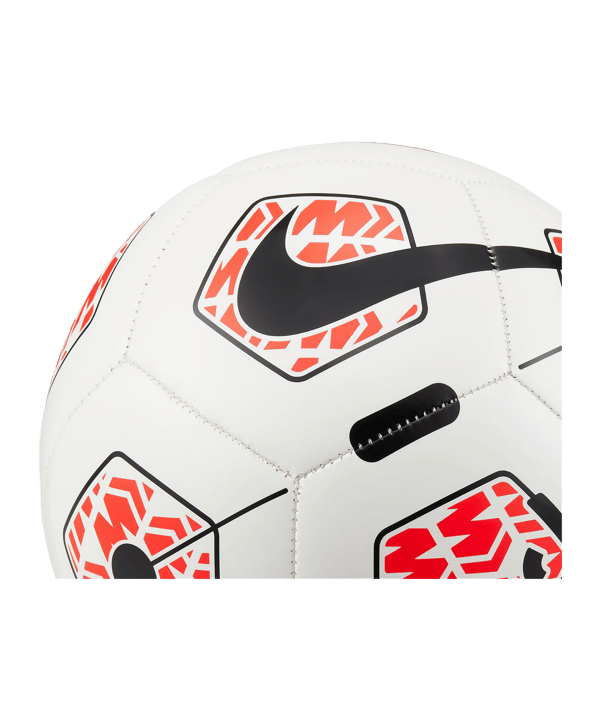Nike Mercurial Fade Trainingsball Weiss Rot F100 - weiss