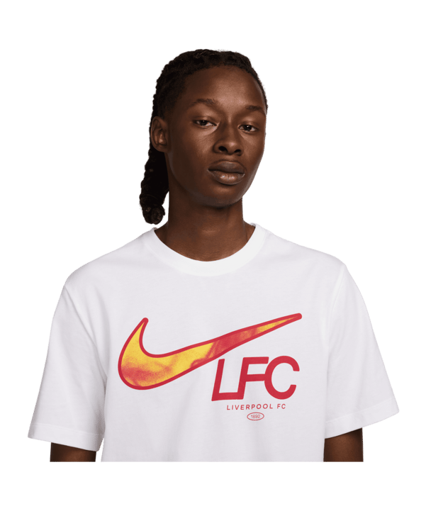Nike FC Liverpool Swoosh T-Shirt Weiss F100 - weiss