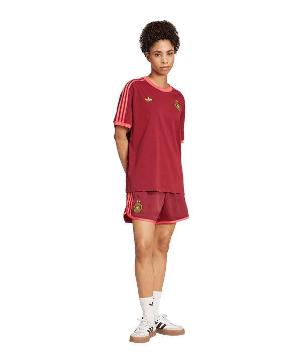 adidas Deutschland Short Damen Rot - rot