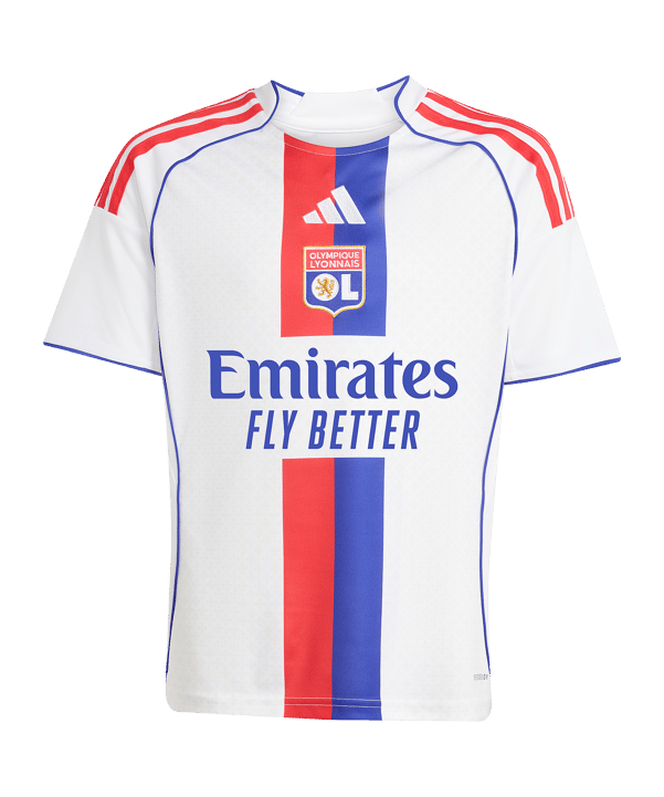 adidas Olympique Lyon Trikot Home 2025/2026 Kids Weiß - weiss