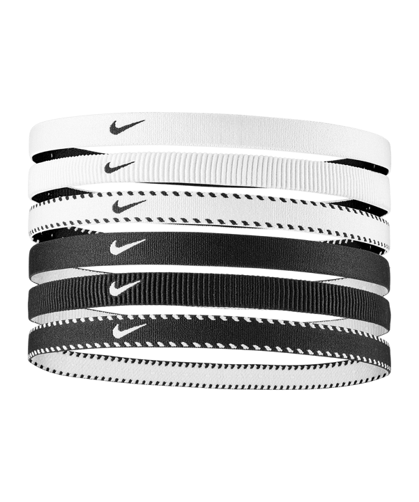 Nike Flex Classic 6PK Fascia per capelli Bílá C189 - bianco