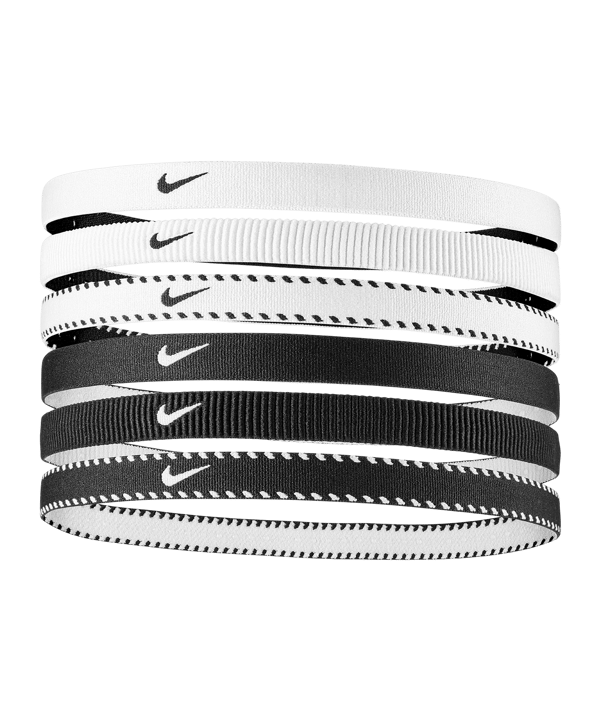 Nike Flex Classic 6PK Fascia per capelli Bílá C189 - bianco