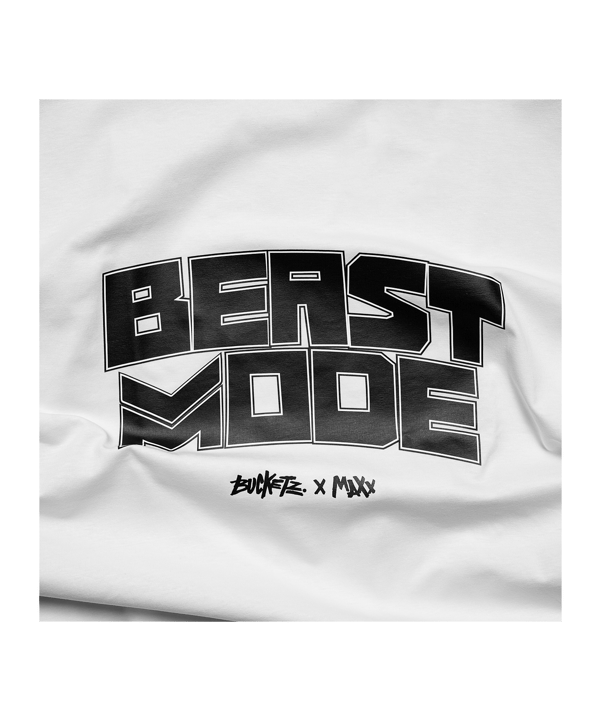 Bucketz Beastmode T-Shirt Weiß - weiss