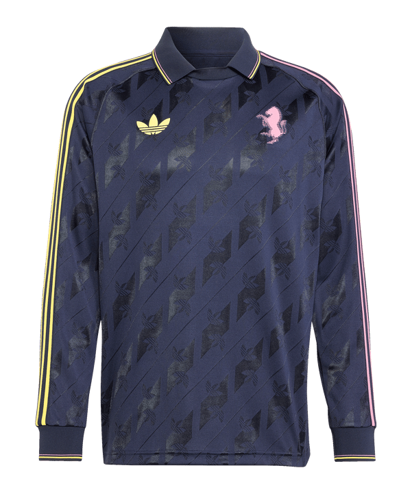 adidas Originals Juventus Turin Langarm Trikot Blau - blau