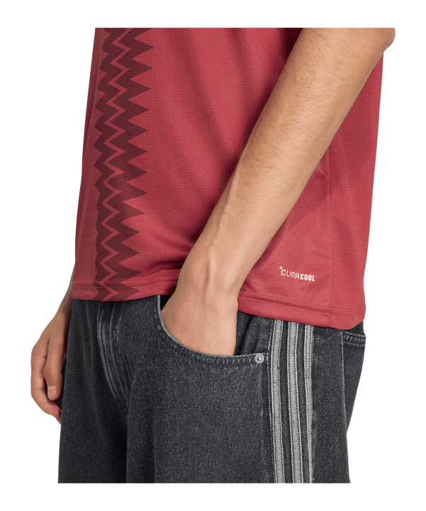 adidas QFA Qatar Maillot Home 2026 Rouge - rouge