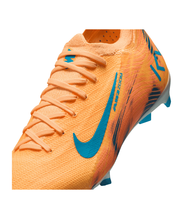 Nike Jr Air Zoom Mercurial Vapor XVI Pro FG Kylian Mbappe Signature Kids Orange F801 - orange