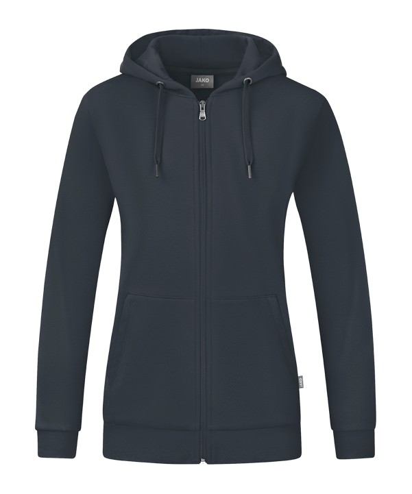 JAKO Organic Kapuzenjacke Damen Grau F830 - grau