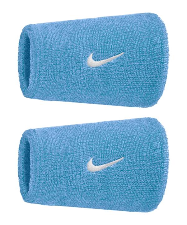 Nike Swoosh Classic Doublewide 2Pk Bracelet Bleu C409 - bleu