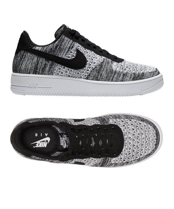 Nike Air Force 1 Flyknit 2.0 Sneaker Grau F001 - schwarz