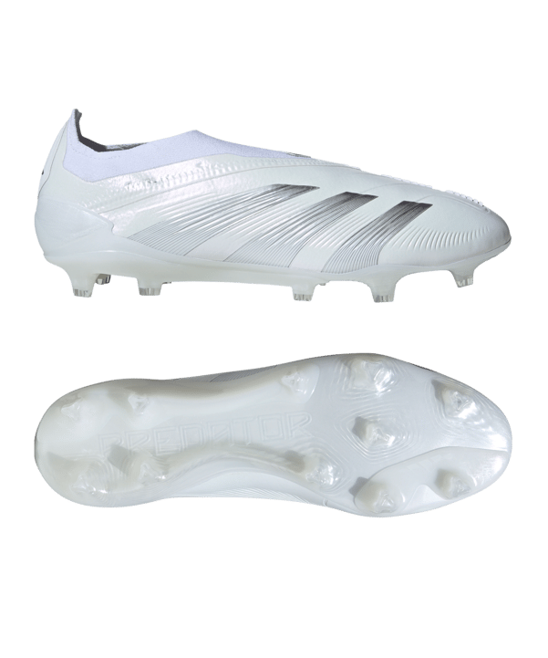 adidas Predator Elite LL FG Pearlized Weiss Silber Weiss - weiss