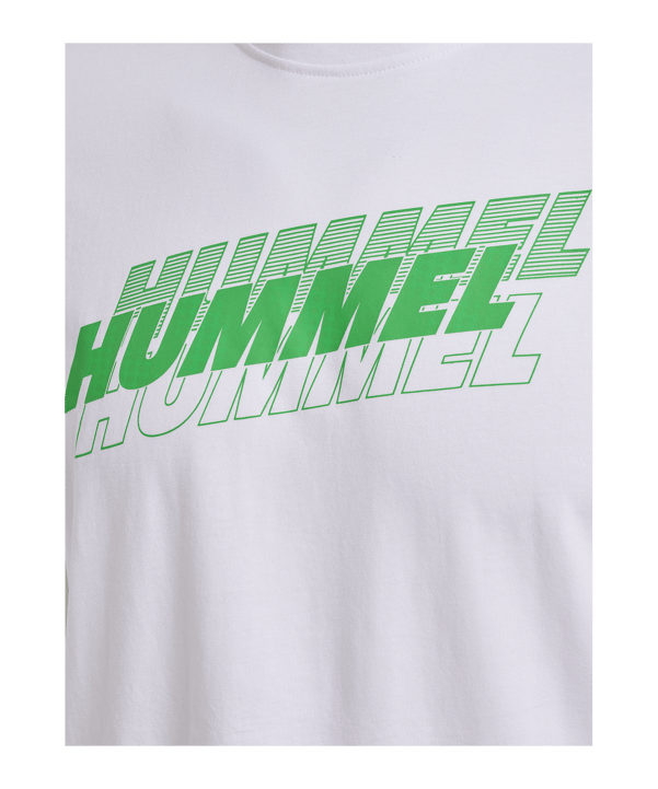 Hummel Graphic Triple Logo T-Shirt Weiss F9001 - weiss