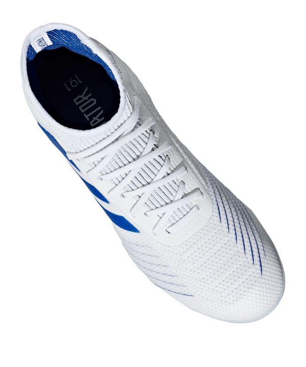 adidas Predator Virtuso 19.1 FG J Kids Weiss Blau - weiss