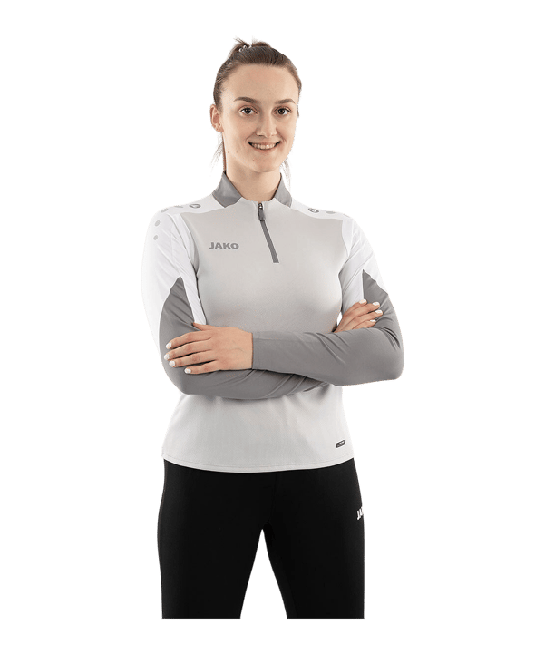 JAKO Dynamic Ziptop Sweatshirt Damen Grau F837 - grau