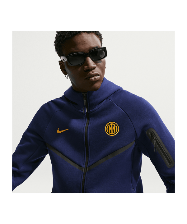 Nike FC Inter Tech Fleece Giacca con cappuccio Blu C492 - blu