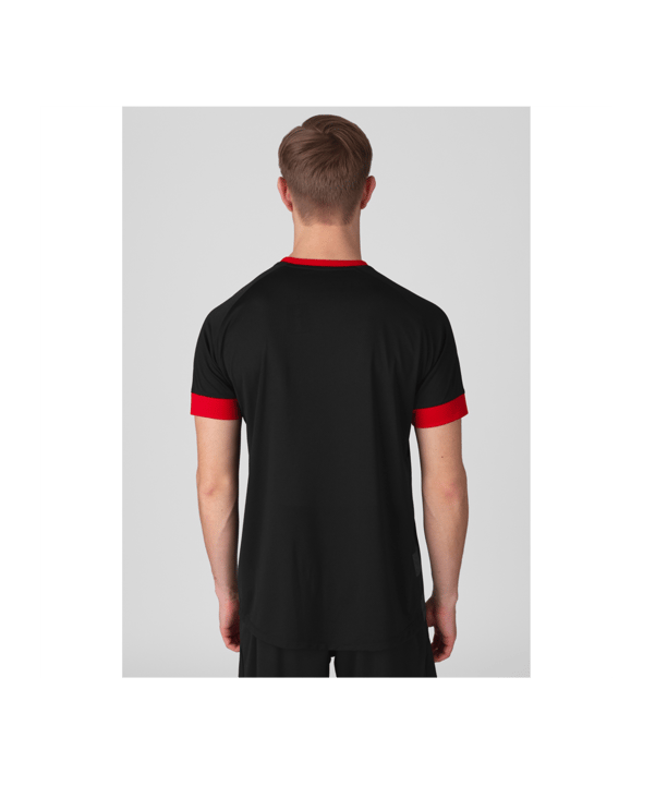 JAKO Celtic Melange KA Trikot Schwarz Rot F809 - schwarz