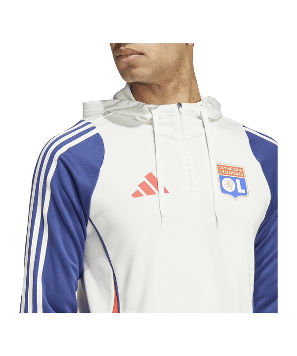 adidas Olympique Lyon Hoody Weiss - weiss