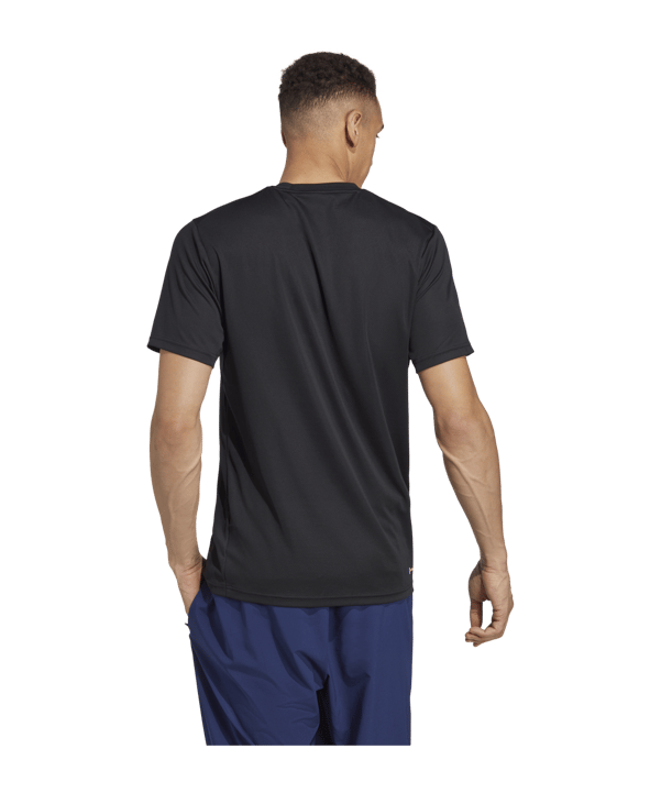adidas Performance Base T-Shirt Schwarz Weiss - schwarz