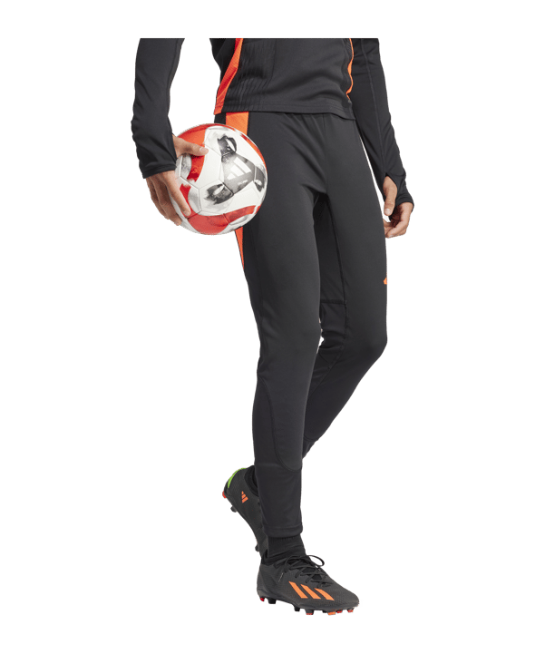 adidas Tiro 24 Pro Trainingshose Schwarz Rot - schwarz