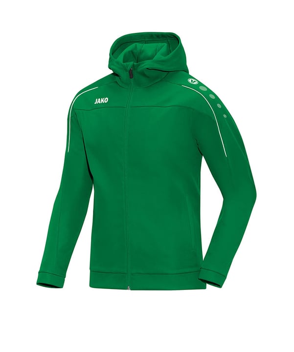 JAKO Classico Kapuzenjacke Kids Grün F06 - gruen