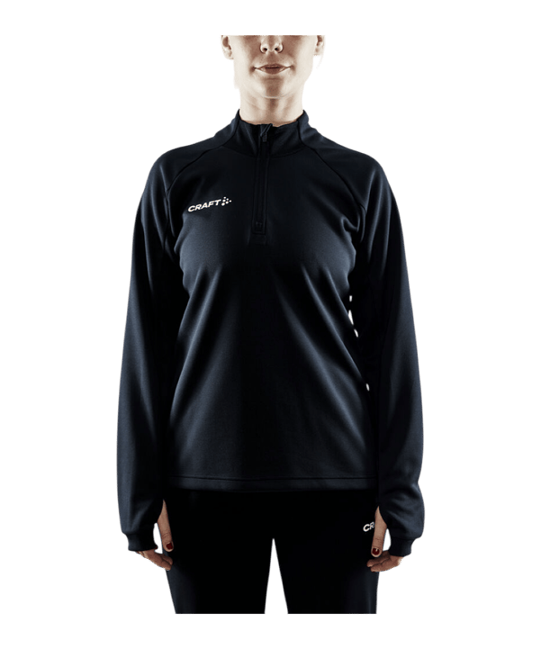 Craft Evolve Halfzip Sweatshirt Damen Schwarz F999 - schwarz