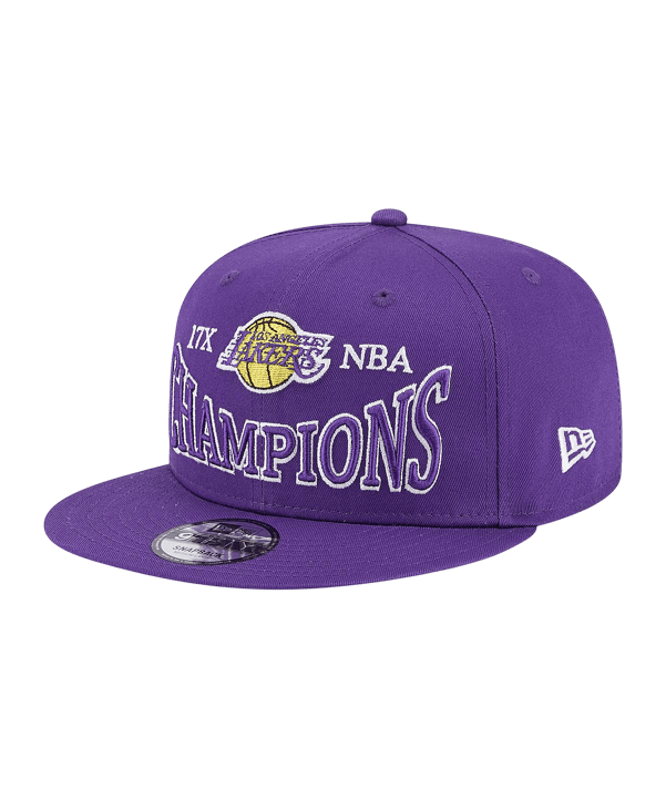 New Era LA Lakers Champion 9Fifty Cap Lila - lila