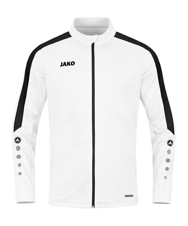 JAKO Power Polyesterjacke Damen Weiss Schwarz F000 - weiss