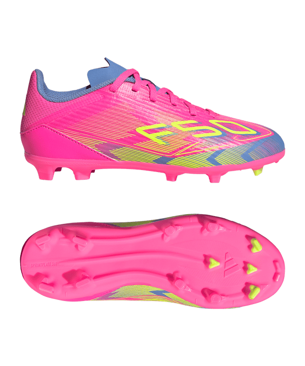 adidas F50 League FG Mystic Victory Kids Rosa - rosa