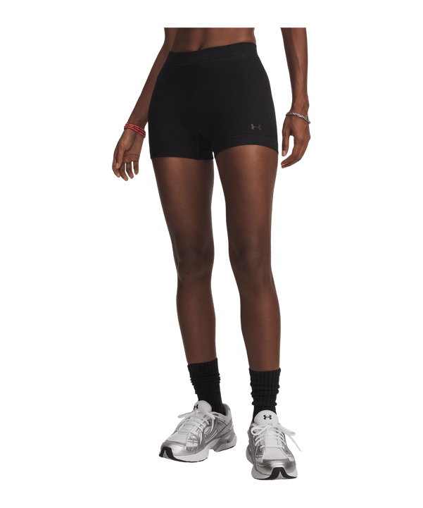 Under Armour Seamless Cotton Shorty Tight Damen Schwarz F008 - schwarz