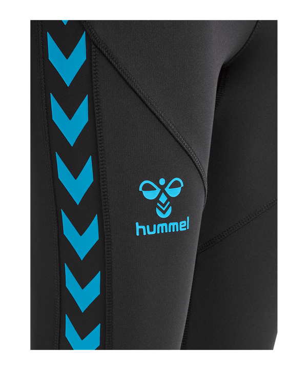 Hummel Staltic High Waist Poly Leggings Damen Grau F1025 - grau