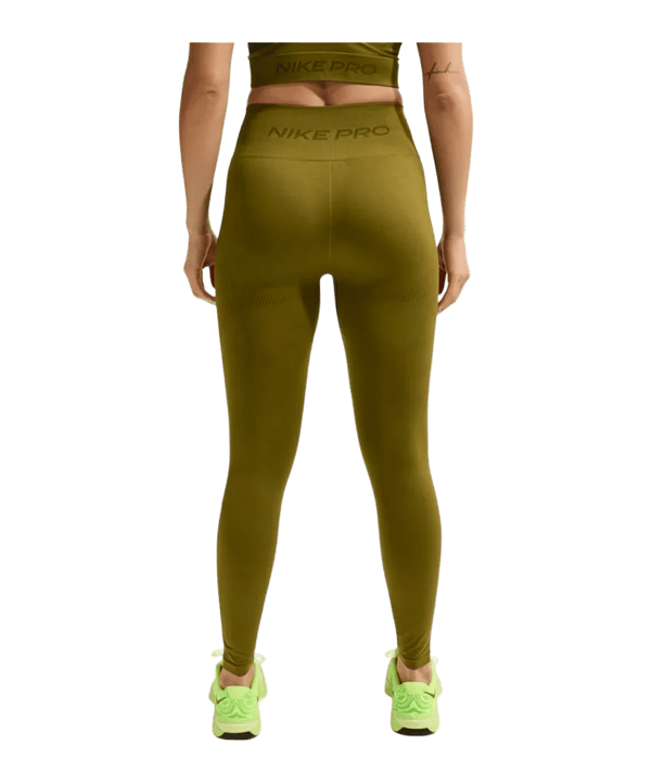 Nike Seamless High Rise 7/8 Leggings Donna Verde C368 - verde