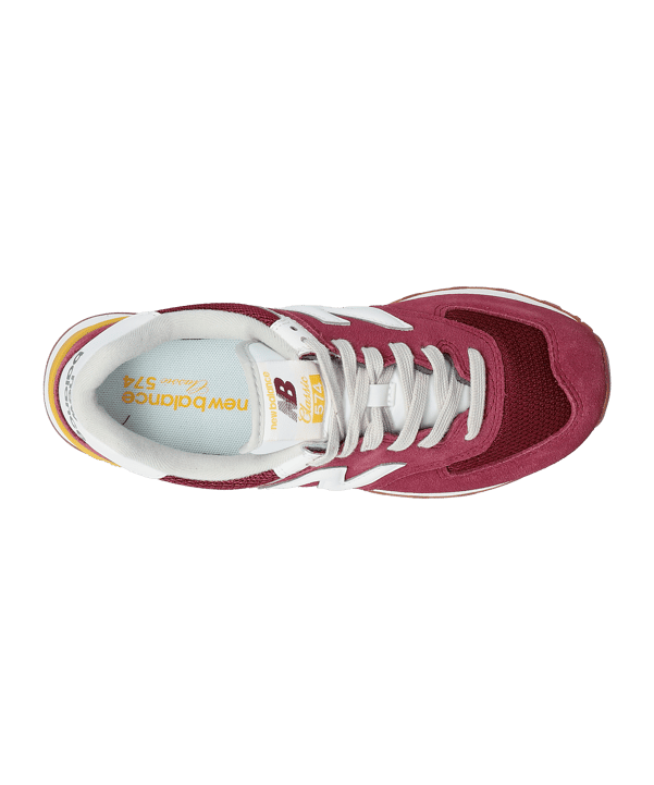 New Balance 574 Damen Rot Gelb FVN2 - rot