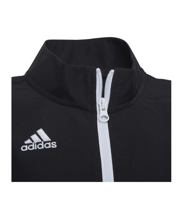 adidas Entrada 22 Präsentationsjacke Kids Schwarz - schwarz
