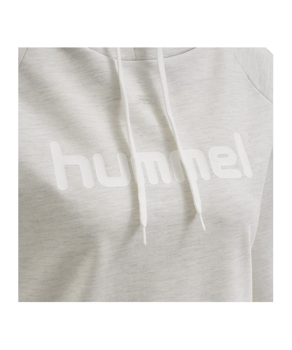 Hummel Cotton Logo Hoody Damen Weiss F9158 - weiss