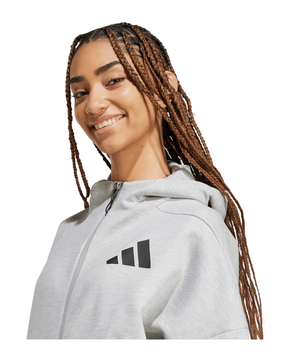 adidas Z.N.E. Jacke Damen Grau - grau
