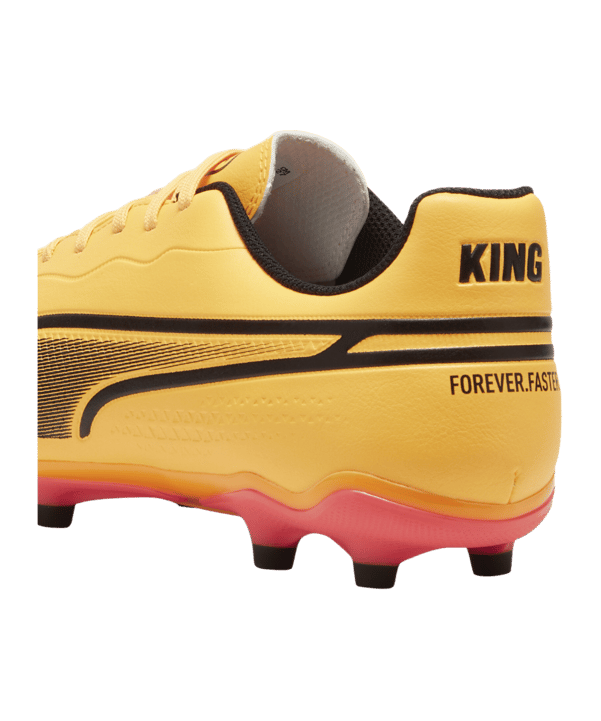 PUMA KING Match FG/AG The Forever Faster Orange Schwarz F05 - orange