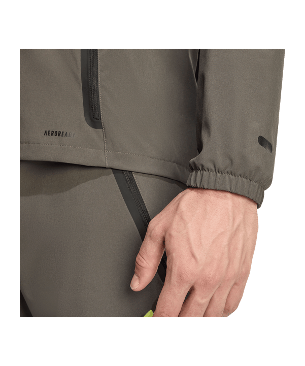 adidas Real Madrid Vis Tech Travel Jacke Grau - grau